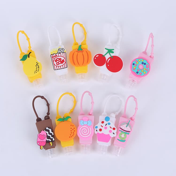 In-Stock Wholesale Trapezoid Hand Soap Silicone Sleeve, Silicone Perfume Bottle Cover 30ml No-Rinse Disinfectant Epidemic Prevention Hand Sanitizer