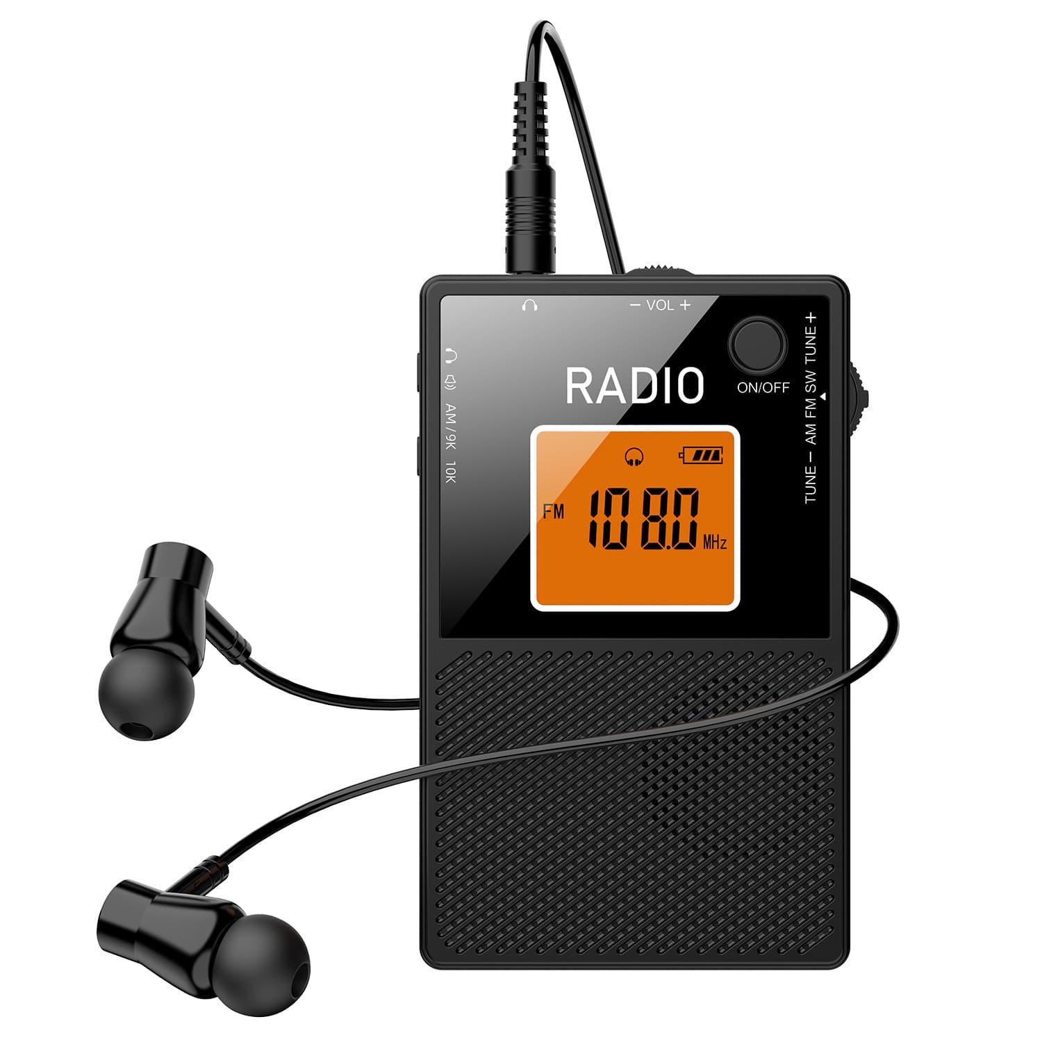 New Cross-border Amazon FM AM SW Radio Full Band Radio Card Portable Radio