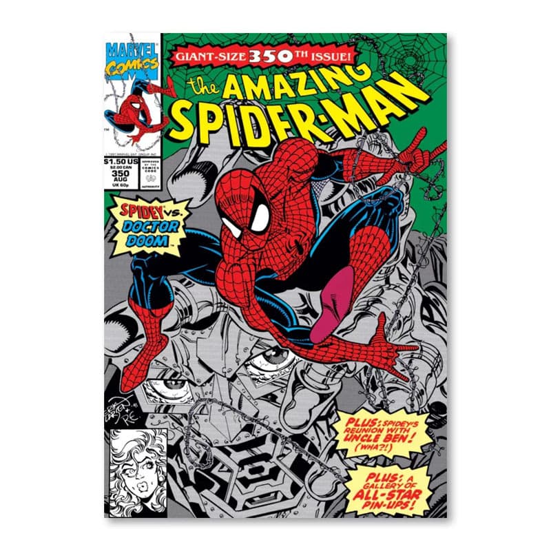 Spider-Man Poster Marvel American Retro SpiderMan Cartoon Anime Dorm Bedroom Background Wall Decoration Painting