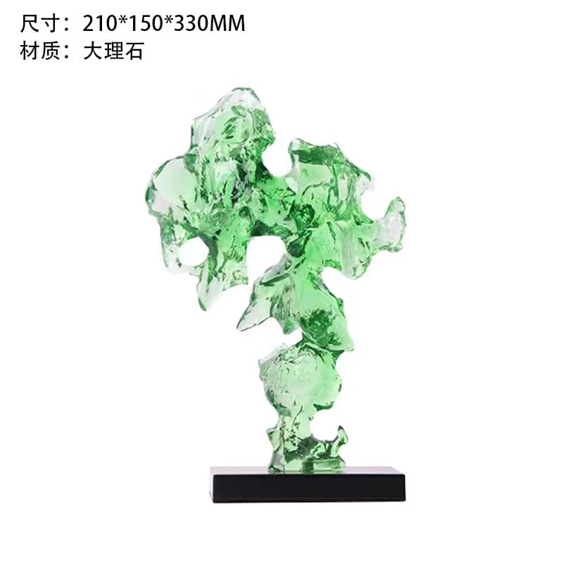 New Chinese Zen Metal Decorative Piece for TV Cabinet, Showroom Home Entryway Landscape Ornament Sculpture Home Decor