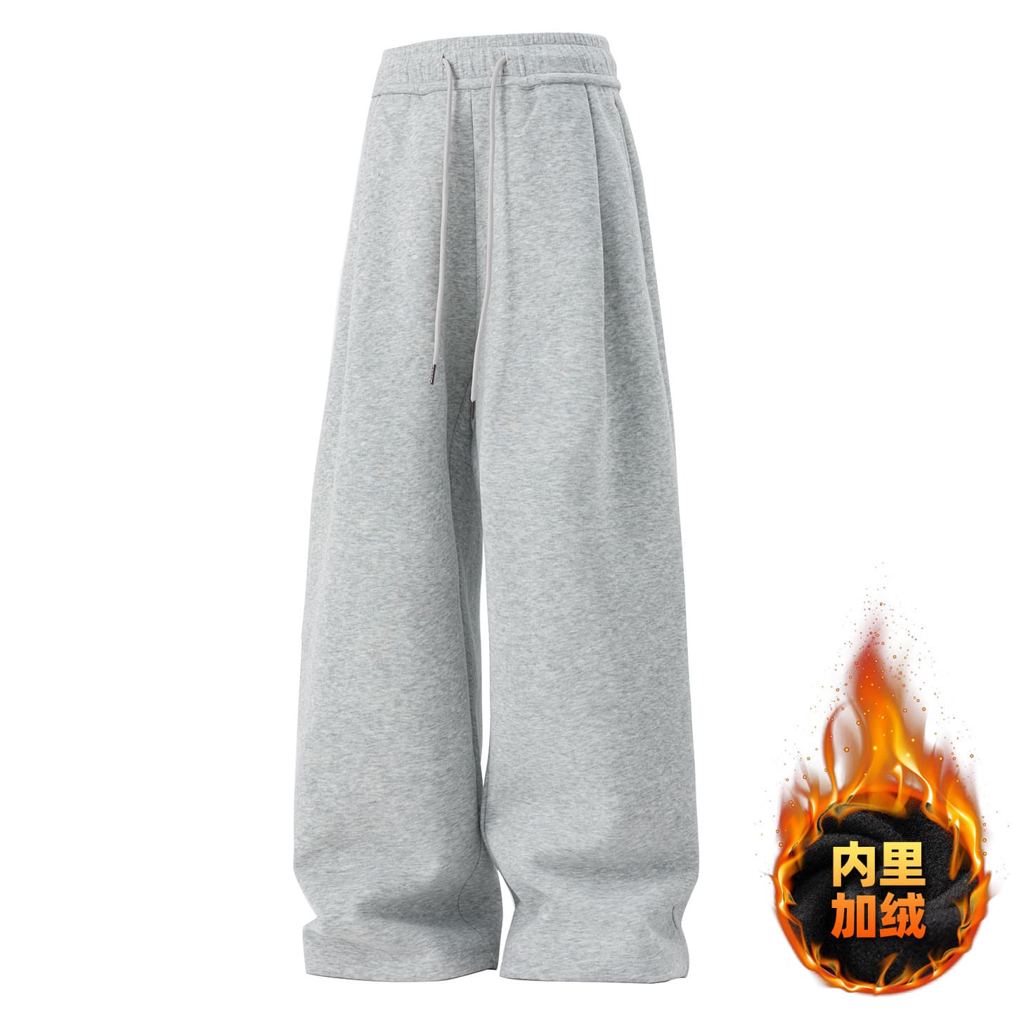 Premium Pleated Casual Pants for Men 26 Spring New Arrival Straight-Leg Loose Long Trousers Streetwear Oversized Sweatpants