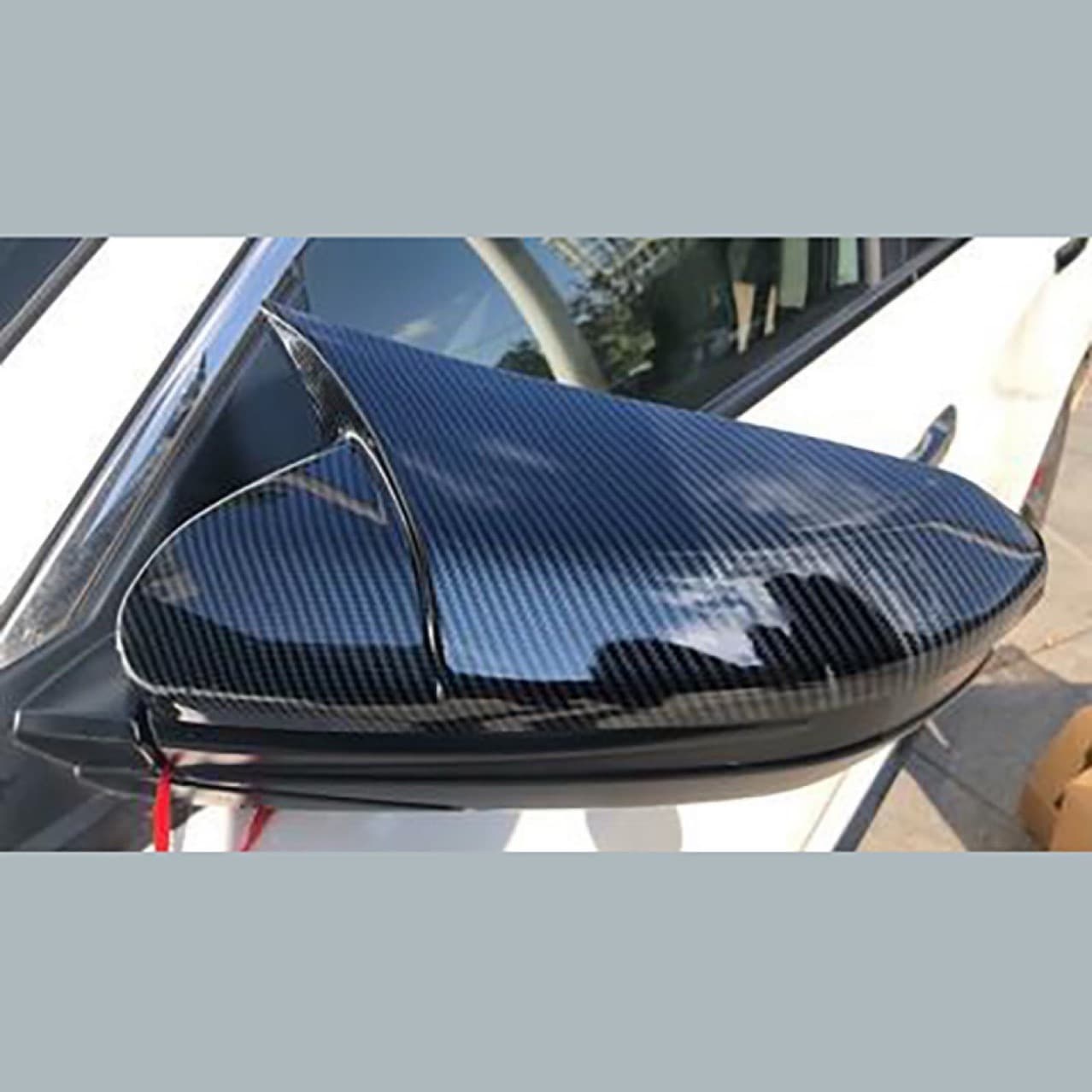Suitable for 16-21 tenth generation Civic rearview mirror cover, new Civic carbon fiber modified Black Warrior reversing mirror horn cover