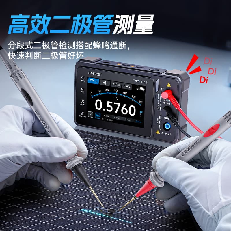 FNIRSI TMP610S Digital Multimeter 4.5 Digit Handheld Oscilloscope Signal Generator 3-in-1