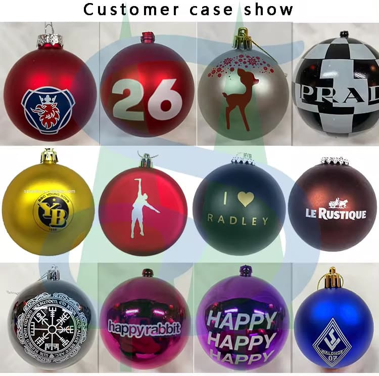 Manufacturer Christmas ball Christmas big ball 15CM-60CM Christmas mirror ball Christmas LOGO ball Christmas decoration