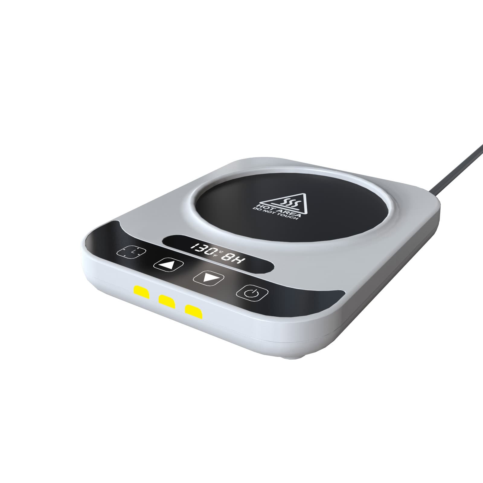 2024 New Model 9-Level 80-Degree High-Temperature Heating Coaster, Timer, Warm Coaster for Coffee and Milk, Desktop Gift