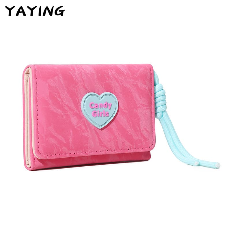 2026 Women's Wallet Card Holder 2-in-1 Small Trifold Bag Foreign Trade Cross-Border Premium Coin Purse Women Custom Processing