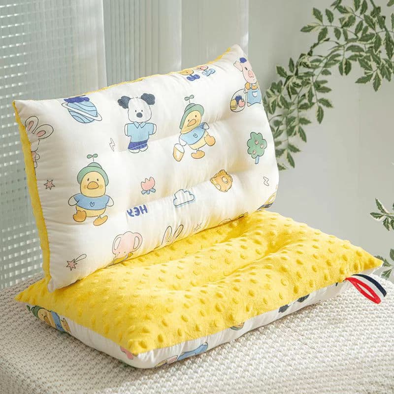2025 Baby Pillow Children's Small Pillow Pure Cotton 1-2-3-6 Years Old Baby Shaping Soothing Bead Pillow Machine Washable
