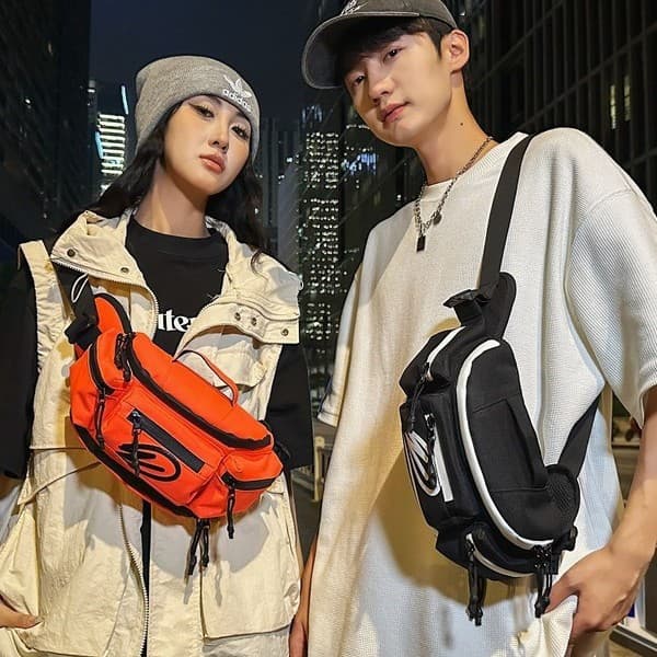 New Motorcycle Riding Waist Bag, Outdoor Motorcycle Style Chest Bag, Multi-Functional Water-Repellent Shoulder Crossbody Bag