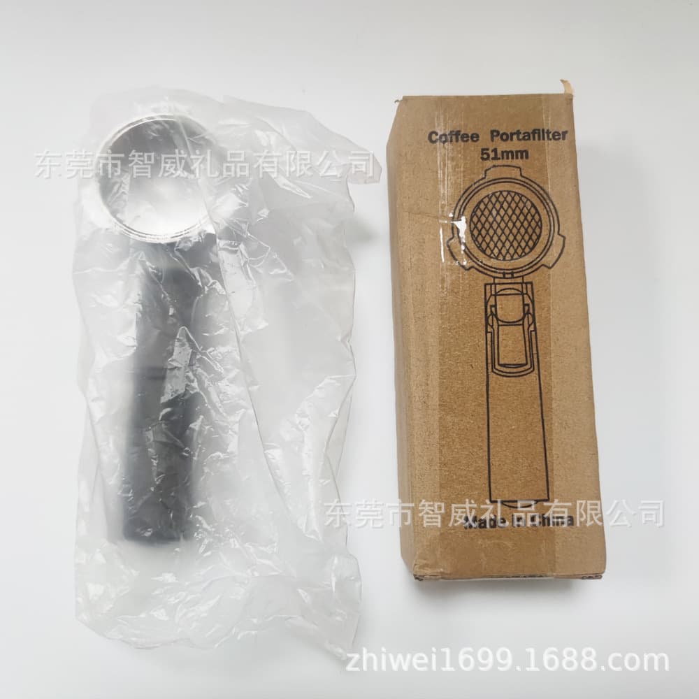51mm Bottomless Coffee Machine Handle Filter Bowl Aluminum Alloy Coffee Machine Handle Filter Supplies