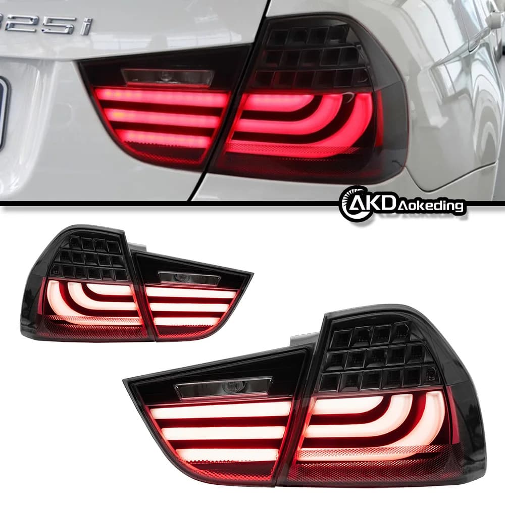 Specially used for 05-12 3 Series BMW E90 taillight assembly, LED flow direction, old to new, upgraded taillight cross-border