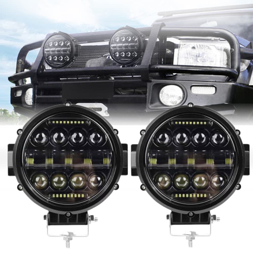 Cross-border e-commerce popular LED work light 75W 7inch LED round spotlight fog light driving light guard light