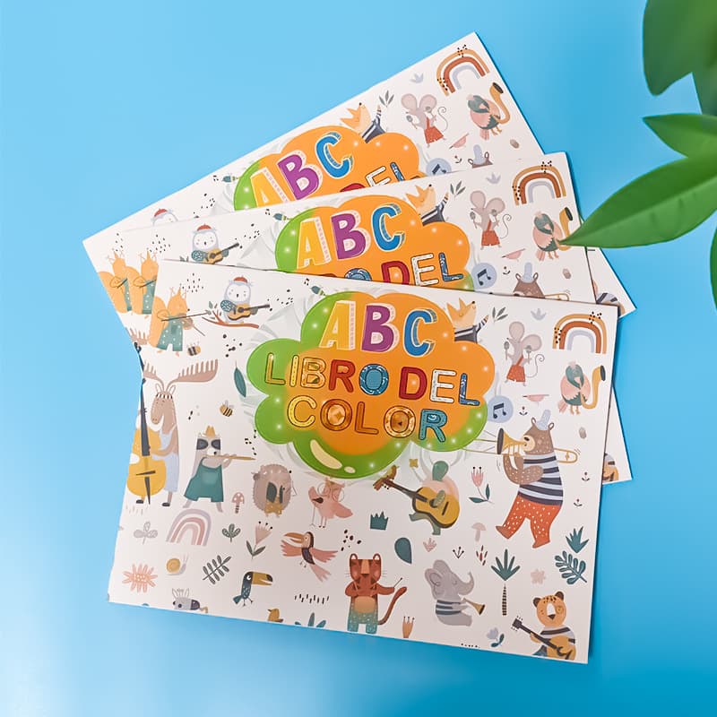 Cross-border Spanish beginners' writing cognition children's drawing book to enlighten babies' Spanish vocabulary practice early education