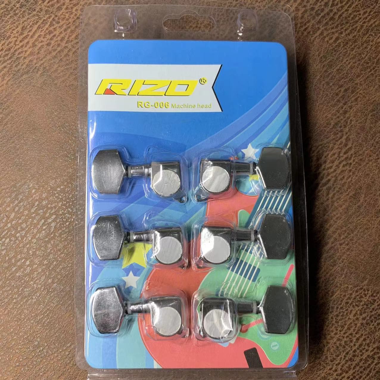 Closed Rizo Machine Head For Acoustic Guitar Strings Folk Guitar Rotary Knob Wooden Accessories Parts