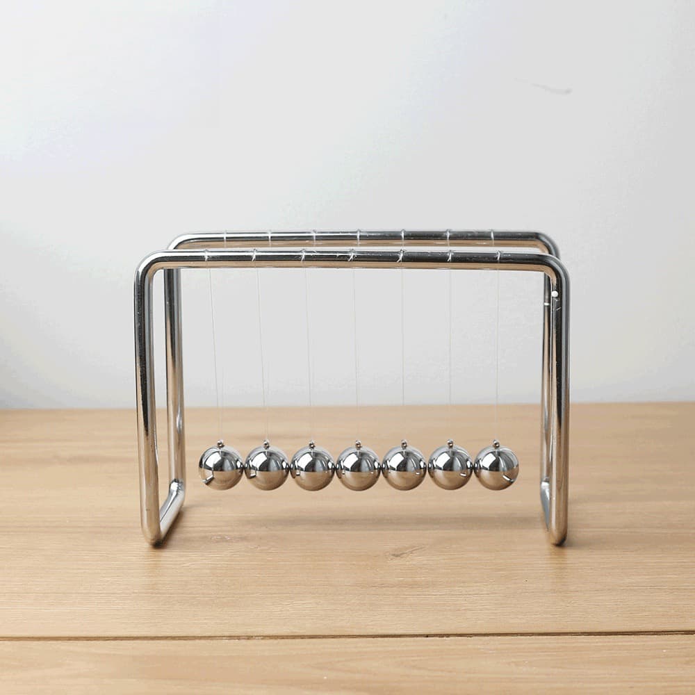 Newton pendulum ball 7 ball office living room study room decoration physical metal non-perpetual motion instrument creative home decoration
