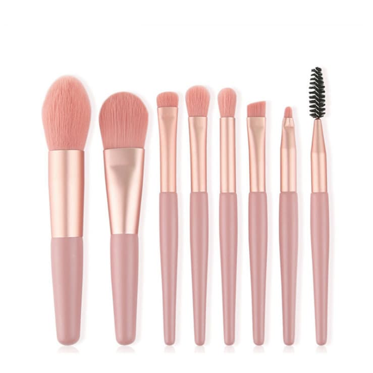 Morandi 8-Piece Makeup Brush Set for Beginners, Soft-Bristled Brushes, Concealer Brush, Eye Shadow Brush, Beauty Tool Brushes, Portable