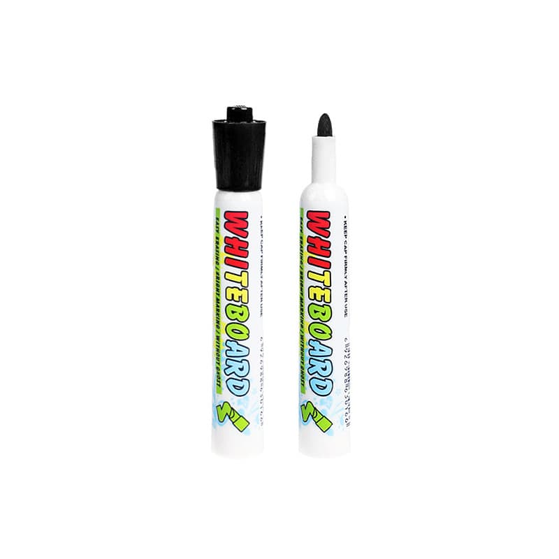 Whiteboard Marker, Quick-Drying, Easy to Erase, No Residue, Water-Based Bullet Tip Marker for Teachers and Office Use