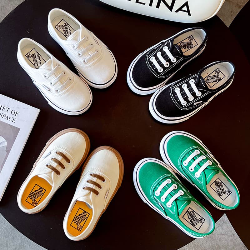 Kids' Canvas Shoes Children's Slip-on Casual Shoes Breathable Comfortable Cute Cartoon Design