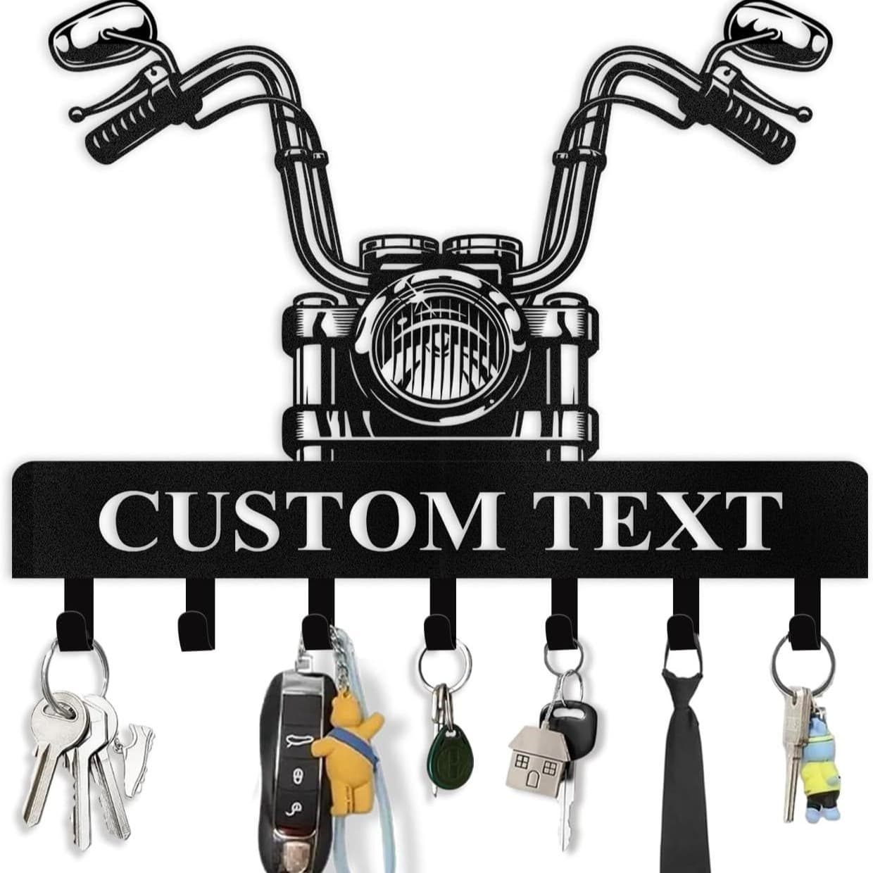 Cross-border hot selling personalized key holder wall mount - motorcycle keychain, suitable for walls,