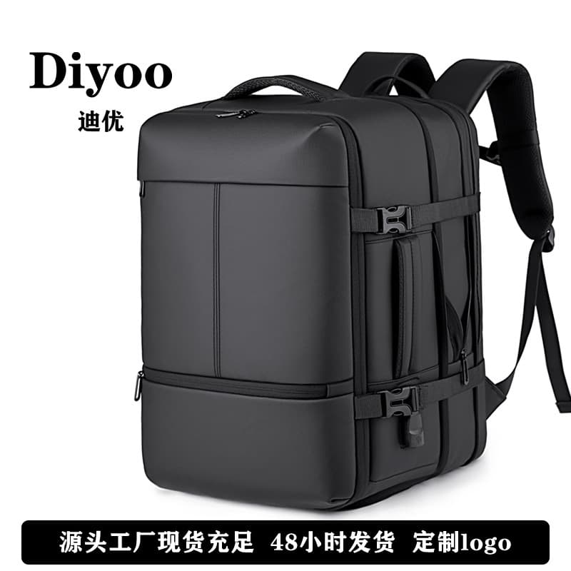 Foreign trade 900D water-repellent Oxford cloth large-capacity business backpack men's expandable computer backpack with shoe compartment