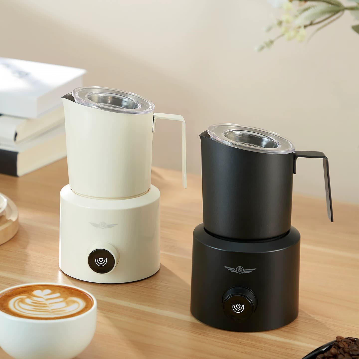 New Hero Lark Electric Milk Frother for Coffee, Home Use, Large Capacity Hot Milk Stirring Cup