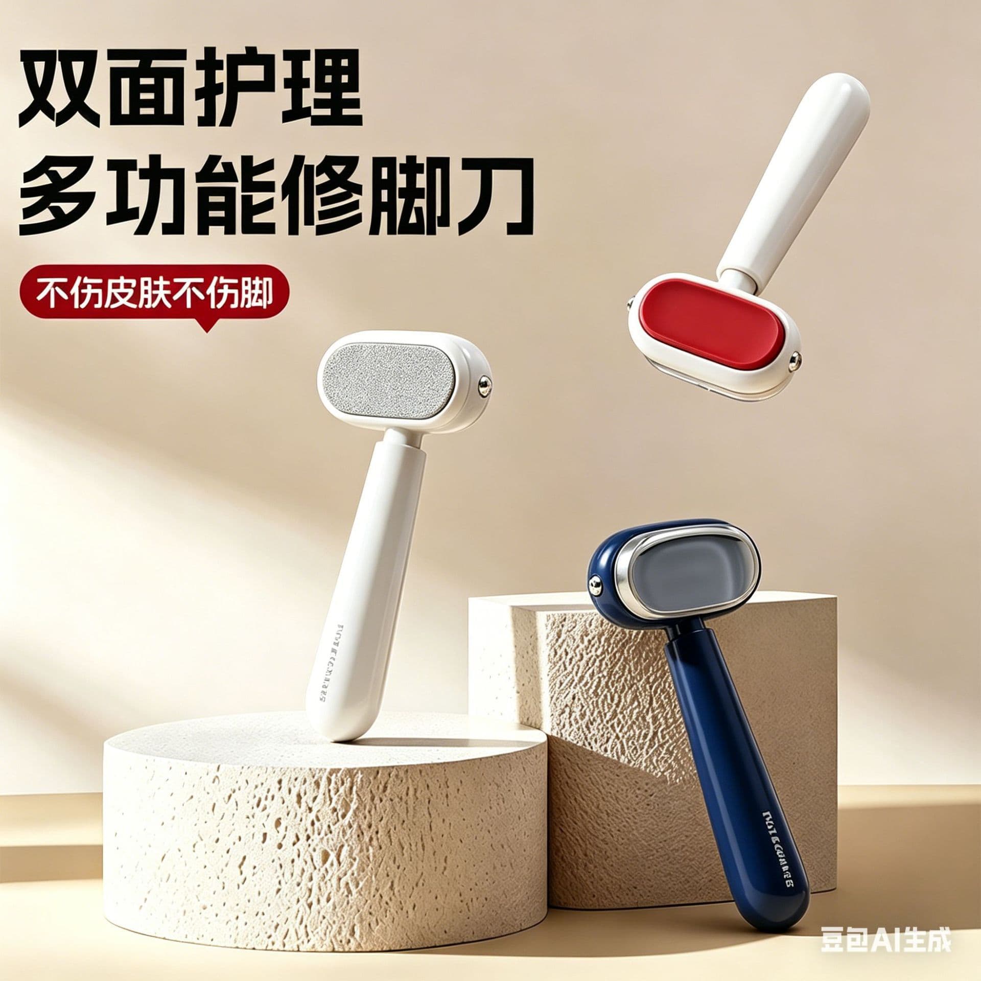 Double-Sided Foot File for Home Use, Callus Remover Tool, Gentle and Non-Damaging, Replaceable File Head