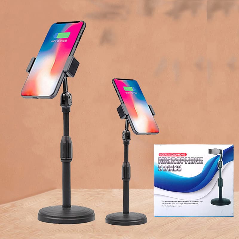 Phone Desktop Stand Adjustable Height Lazy Phone Holder Tabletop for Teacher Online Course Teaching Photography Live Streaming