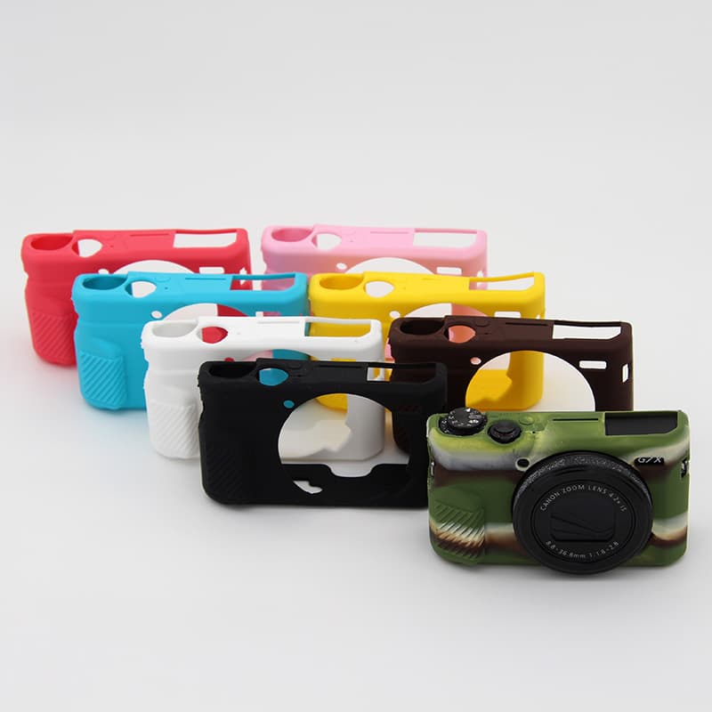 Silicone camera case for Canon G7X Mark II/III, G7X2/G7X3 cameras