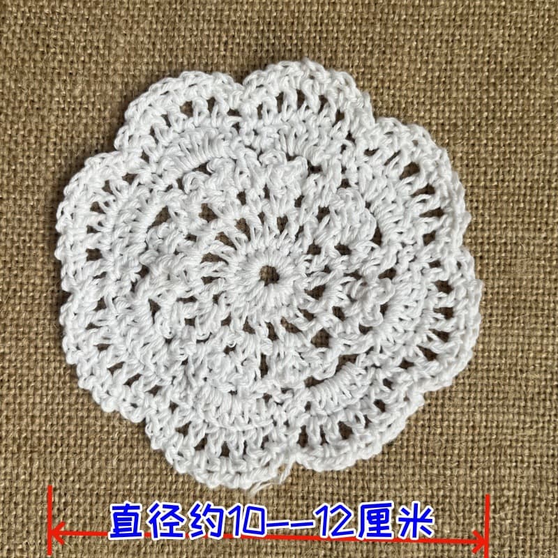 Baizhuan Non-Strict Handmade Crochet Placemat Coaster eBay Cute Multi-1 Single Flower 5g American Country Style