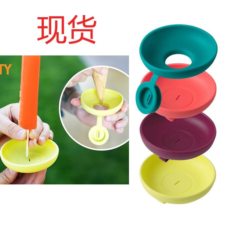 Ice Cream Stand Children's Silicone Popsicle Holder Drip-Proof Ice Cream Holder Silicone Ice