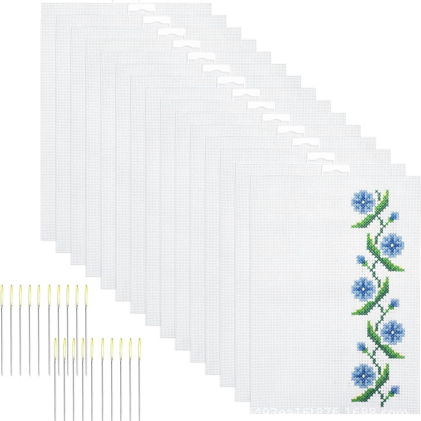 Perforated Plastic Stitching Canvas Cross Stitch Plastic Mesh Canvas DIY Crochet for Embroidery