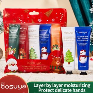 Bosuya Refreshing Moisturizing Christmas Hand Cream Set, Autumn Winter Nourishing Hydrating Hand Cream