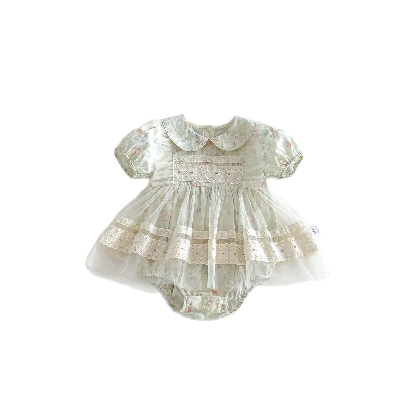 Baby Girl Summer Clothes Newborn Princess Bodysuit Dress for Full Moon 100 Days Infant Romper Class A