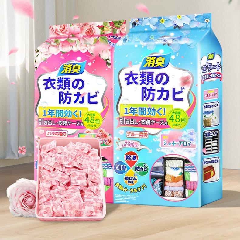 Floral Scented Camphor Balls for Wardrobe, Aromatherapy, Mold and Insect Repellent, Cockroach Deterrent, Long-lasting Fragrance, Household, Kitchen, Home Deodorizer Sachets