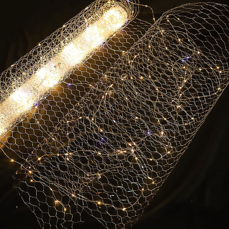 LED Fishing Net Light Starry Sky Ceiling Atmosphere Light Wedding Decoration String Light Starry Sky Decorative Light