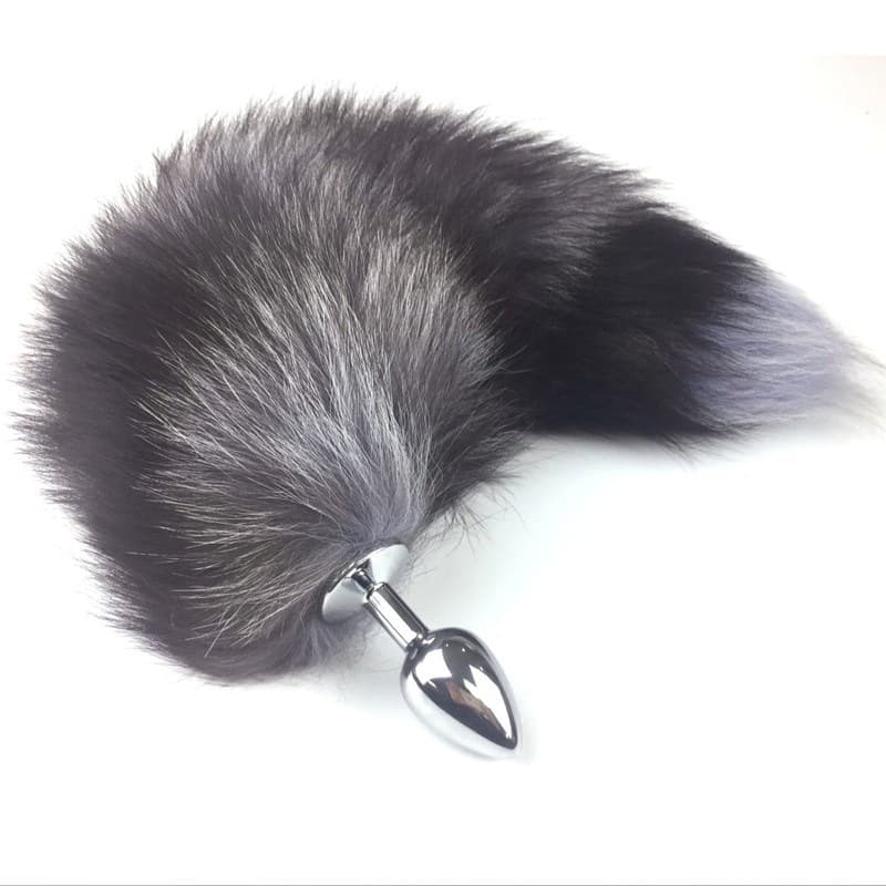 Fox Tail Metal Butt Plug Anal Plug BDSM SM Fetish Training Toy Adult Products Wholesale