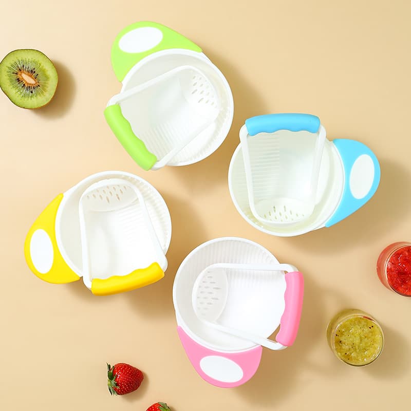 Baby Food Bowl and Food Grinding Bowl Set, Fruit and Vegetable Grinding Tool for Baby Food Processing, Tableware