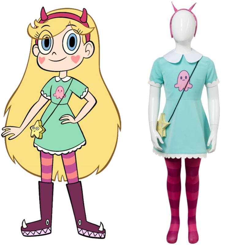 Star vs. The Forces of Evil Halloween Cosplay Costume Set Role Play