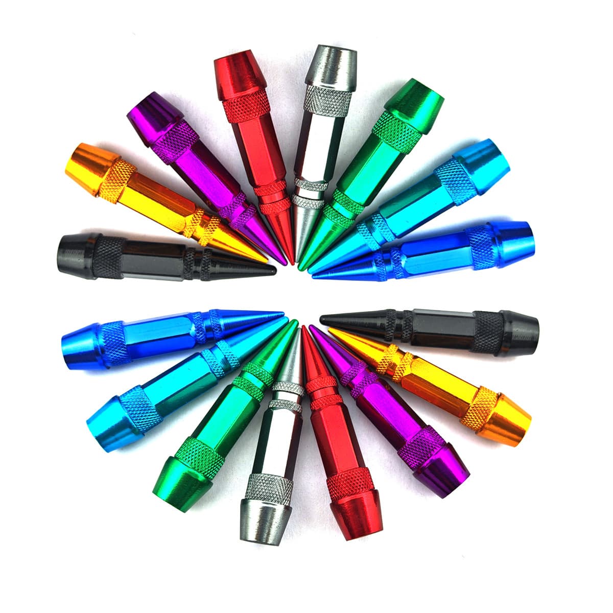 Car Tire Pointed Valve Stem Cap Auto Parts Bullet Valve Core 60mm Tire Valve Cap