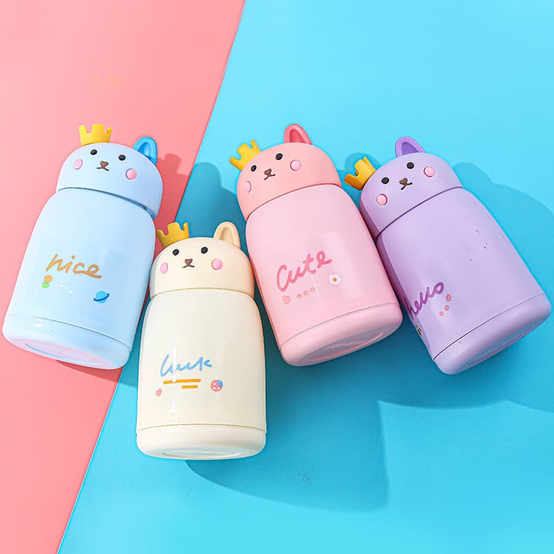 New Creative Cute Rabbit Water Cup Thermos Cup Children's Cute Cartoon Cup Student Cup Portable Glass Cup Gift Water Cup