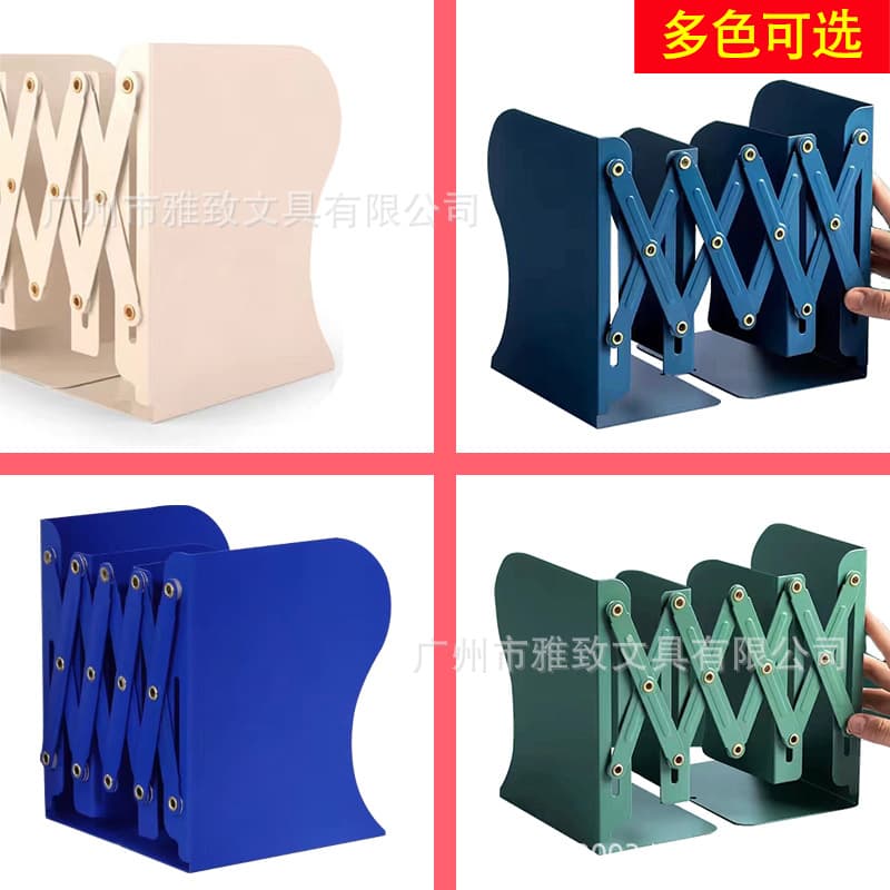 Book Clamp Stand with Desktop Support, Adjustable Thickened Book Stoppers, Cross-border Extendable Book Holder
