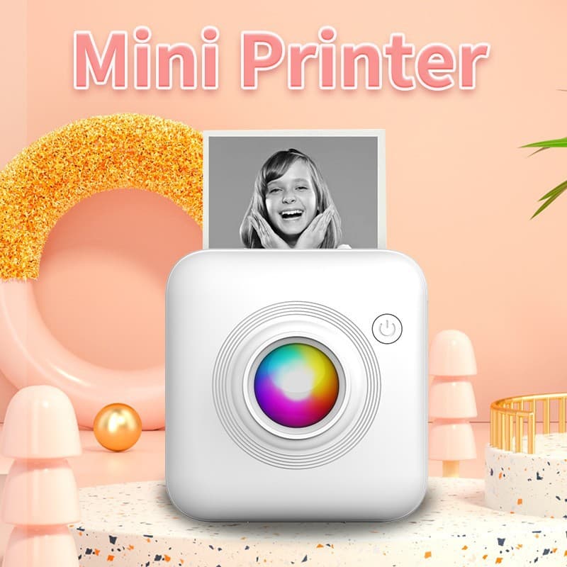 Mini portable printer to take pictures, search questions, take photos of students’ wrong questions, mini portable thermal printing
