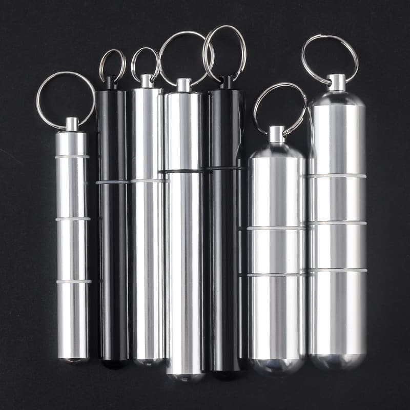 Aluminum alloy sealed waterproof cigarette case, extended slim cigarette pack, 10 cigarettes, convenient and creative mini cigarette holder for men.