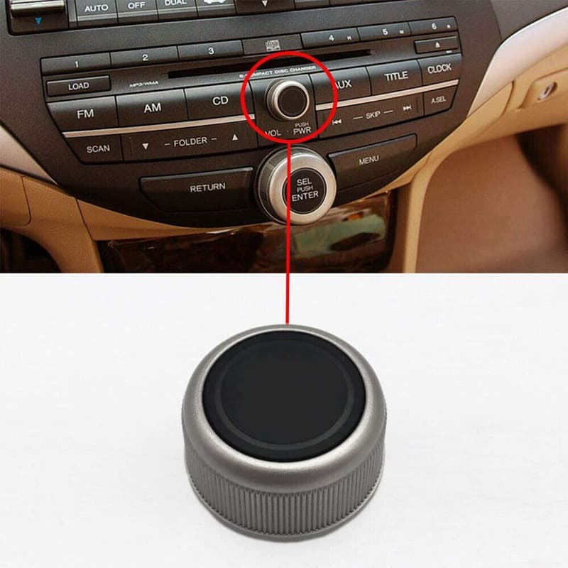 39103-TA0-A31 For Honda Crosstour 8th Gen Accord CD Volume Knob Button