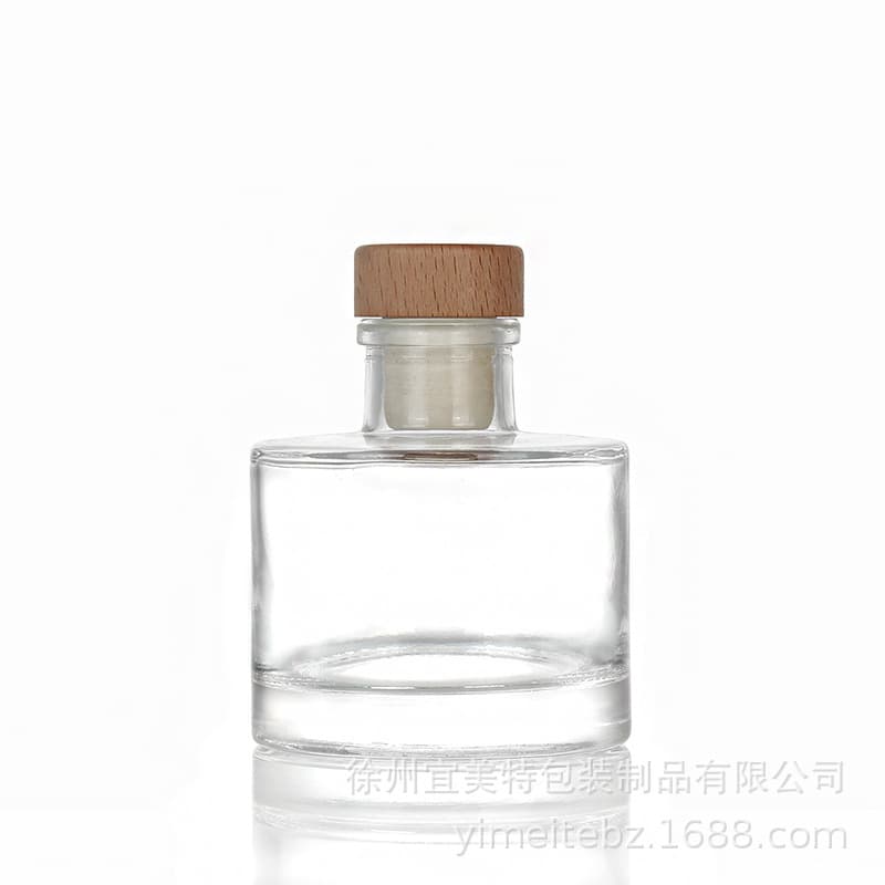 Factory customized transparent aromatherapy bottle 100ML cylindrical glass bottle fireless aromatherapy bottle