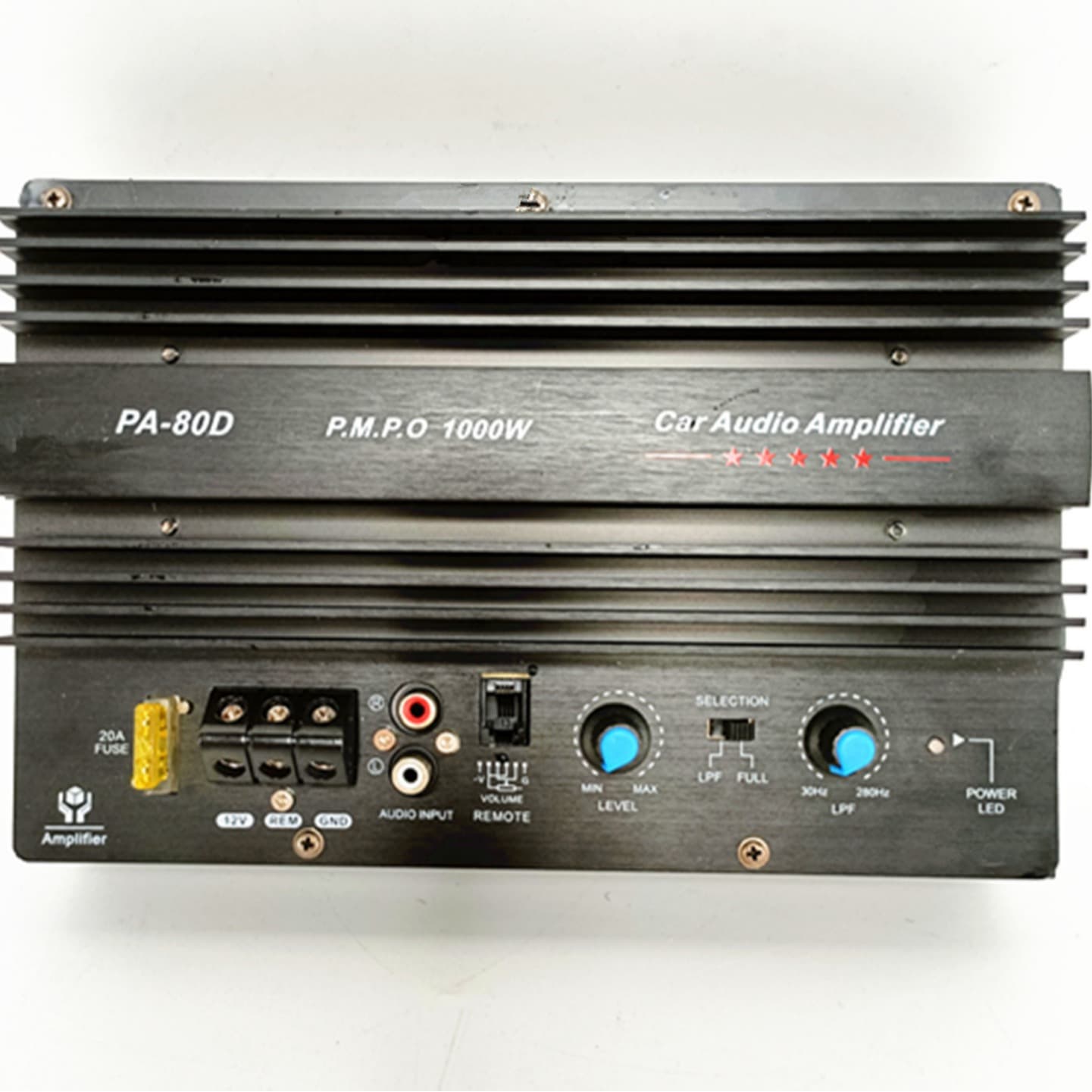 PA-80D 12V Car Amplifier Board High Power Audio Subwoofer External Amplifier 12V Amplifier with Case