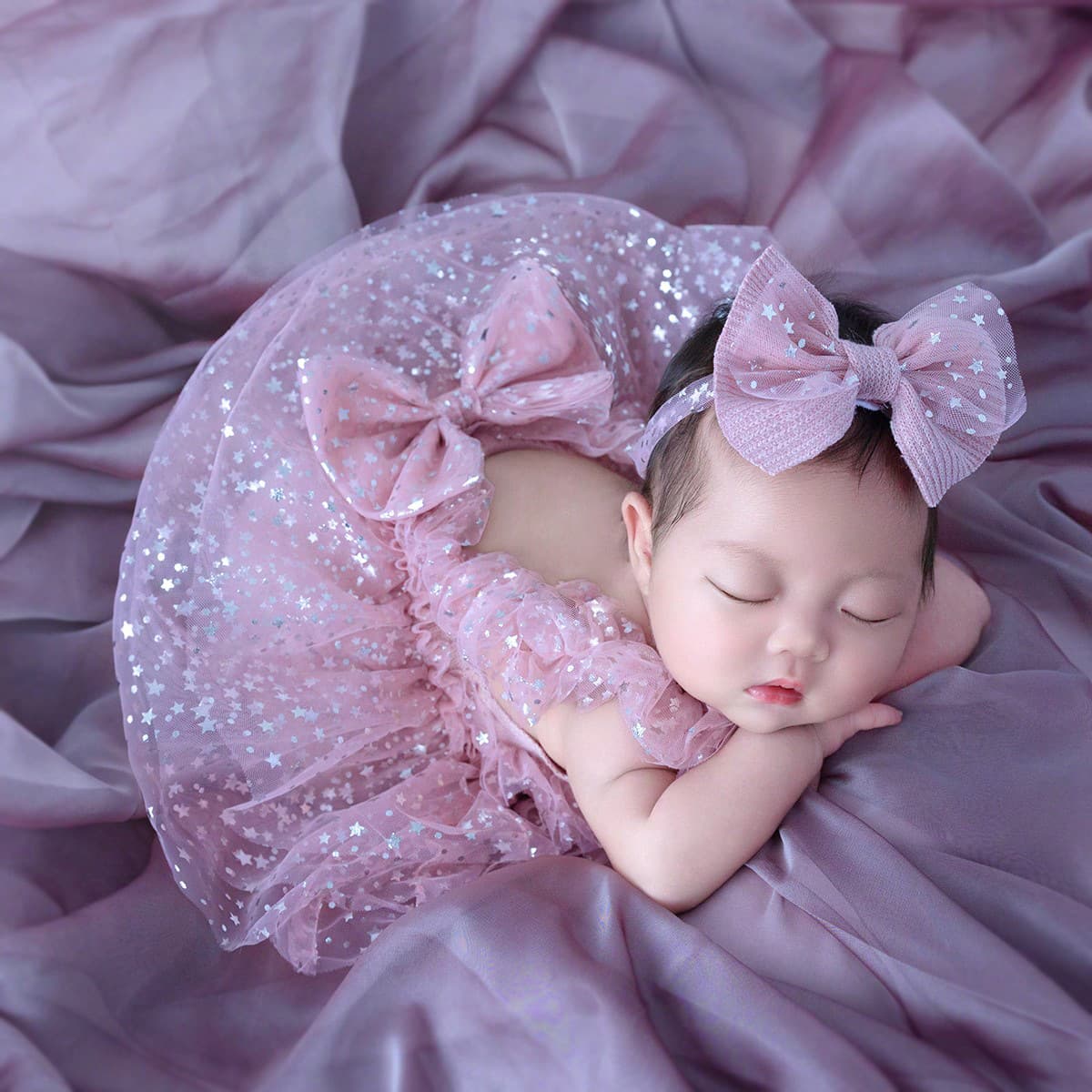 Newborn Baby 100 Days Celebration Dress Summer Sleeveless Princess Dress Infant Photo Shoot Halter Bodysuit