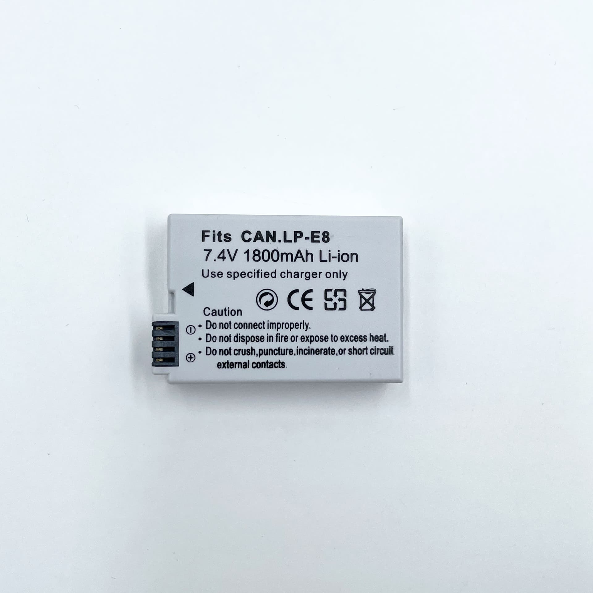 LP-E8 Battery Compatible with Canon Cameras EOS 550D 600D 650D 700D X4 X5 X6i X7i