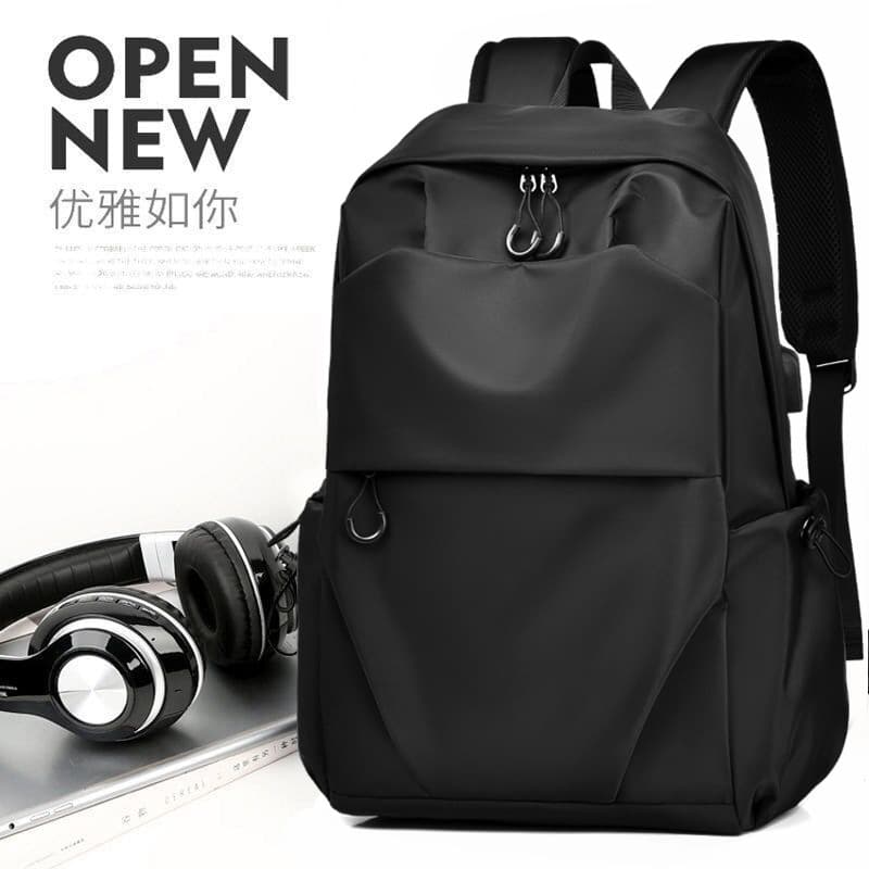 Men's backpack, large capacity, commuter/computer bag, business/casual, college student schoolbag, short-distance travel bag, trendy.