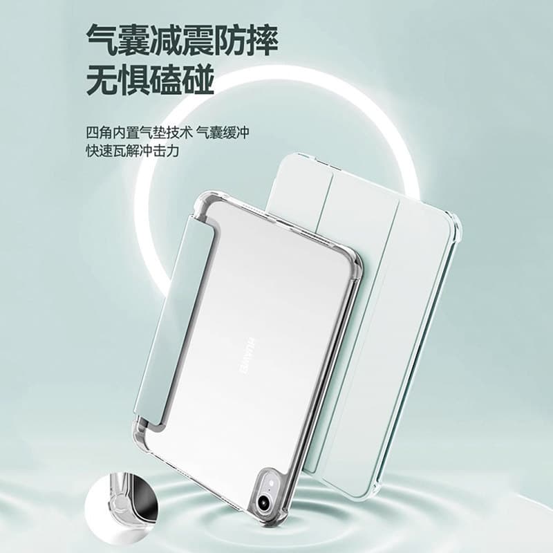 Compatible with Redmi Pad 2 Pro 12.1-inch Tablet Protective Case, New Style Tri-Fold Full Coverage Shockproof Silicone Cover