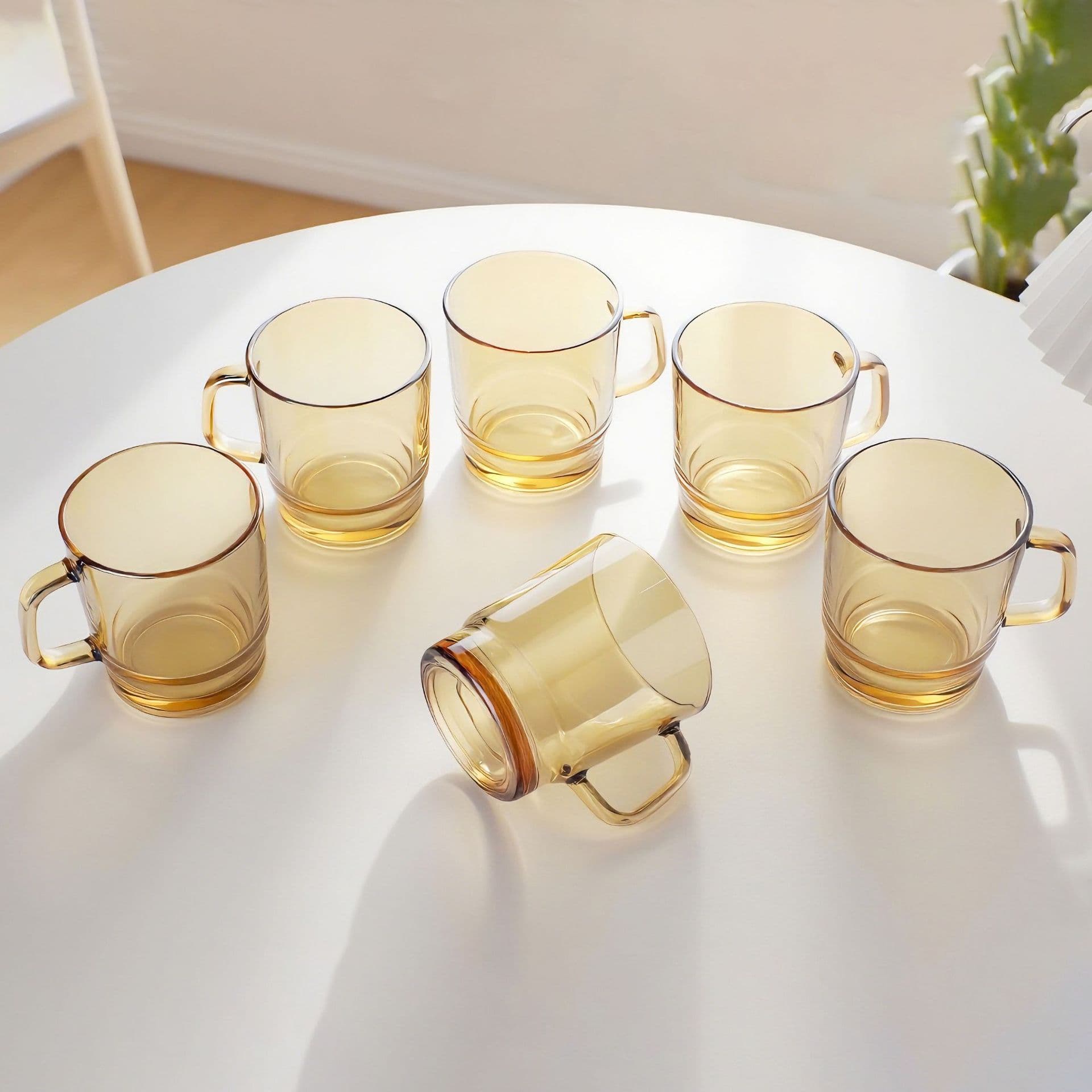 Fashionable Dual-Drink Glass Cup with Handle and Straw, Gift Cup with Straw, Breakfast Cup, Milk Cup